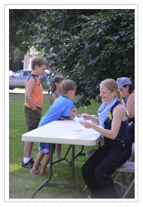 Class helpers doing attendance checks